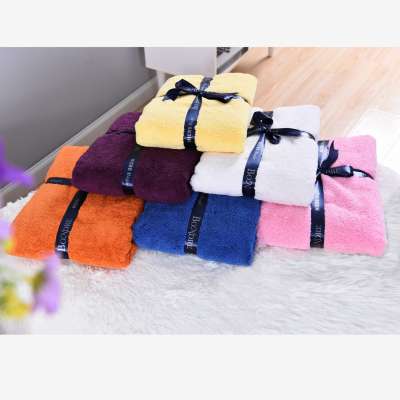 Long plush super absorbent large size body wrap drying towel bathroom microfiber bath towel